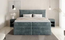 Boxspringbett Stella mit Stauraum in Cord