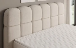 Boxspringbett Tilde in Strukturstoff mit Stauraum