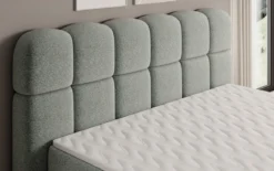Boxspringbett Tilde in Strukturstoff mit Stauraum