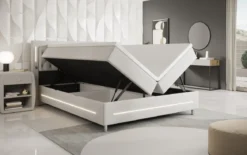 Boxspringbett Tino mit RGB, USB und Stauraum