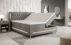 Boxspringbett Tino mit RGB, USB und Stauraum