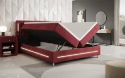 Boxspringbett Tino mit RGB, USB und Stauraum