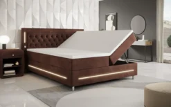 Boxspringbett Tino mit RGB, USB und Stauraum