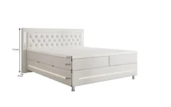 Boxspringbett Tino mit RGB, USB und Stauraum