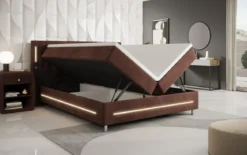Boxspringbett Tino mit RGB, USB und Stauraum