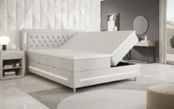 Boxspringbett Tino mit RGB, USB und Stauraum