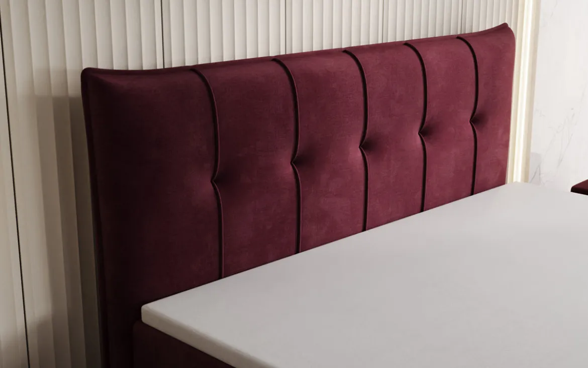Boxspringbett Treviso mit Stauraum in Samt