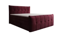 Boxspringbett Treviso mit Stauraum in Samt