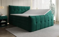 Boxspringbett Treviso mit Stauraum in Samt