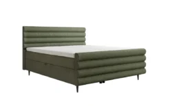 Boxspringbett Tubo in Strukturstoff mit Stauraum