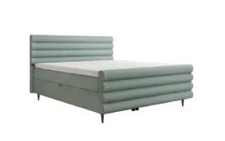 Boxspringbett Tubo in Strukturstoff mit Stauraum