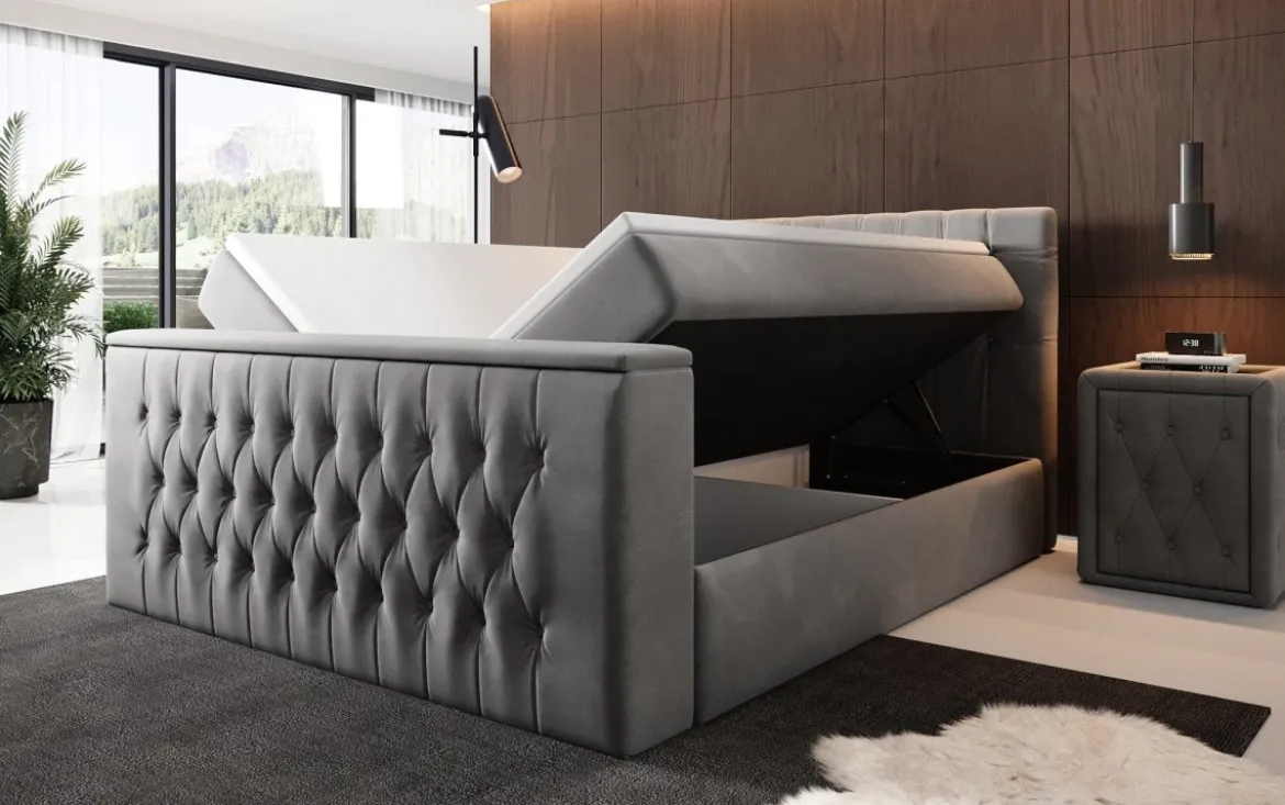 Boxspringbett Velano mit TV Lift und Stauraum