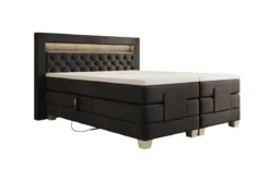 Boxspringbett Velora Samt elektrisch verstellbar mit LED