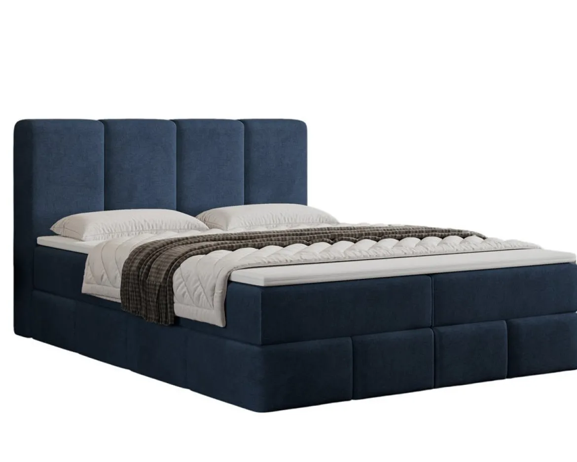 Boxspringbett Venedig Samt mit Stauraum