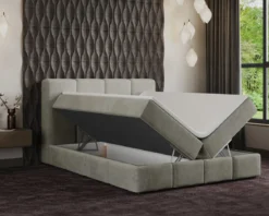 Boxspringbett Venedig Samt mit Stauraum
