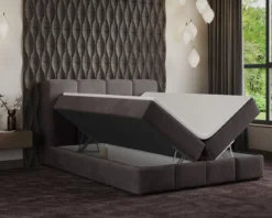 Boxspringbett Venedig Samt mit Stauraum