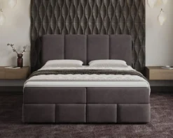 Boxspringbett Venedig Samt mit Stauraum