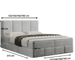 Boxspringbett Venedig Samt mit Stauraum