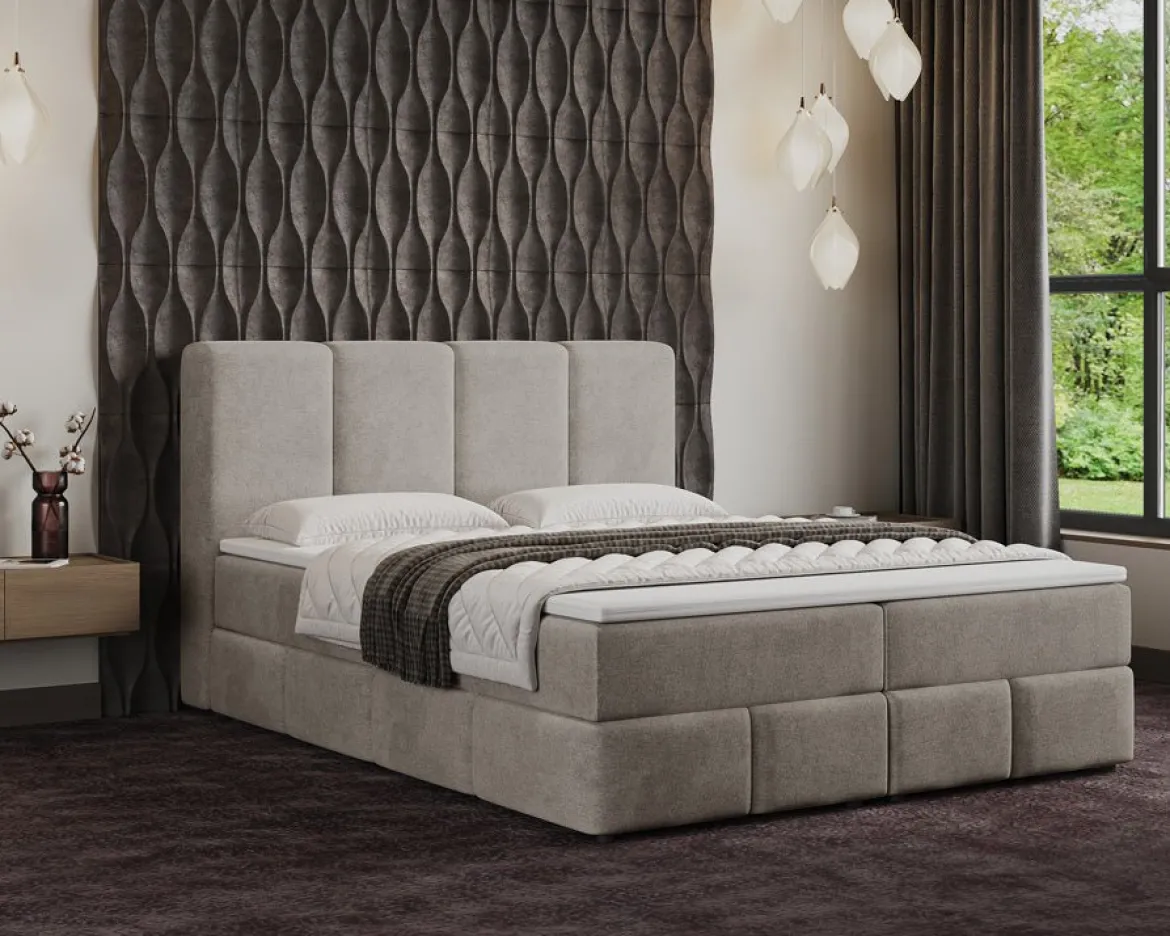 Boxspringbett Venedig Samt mit Stauraum