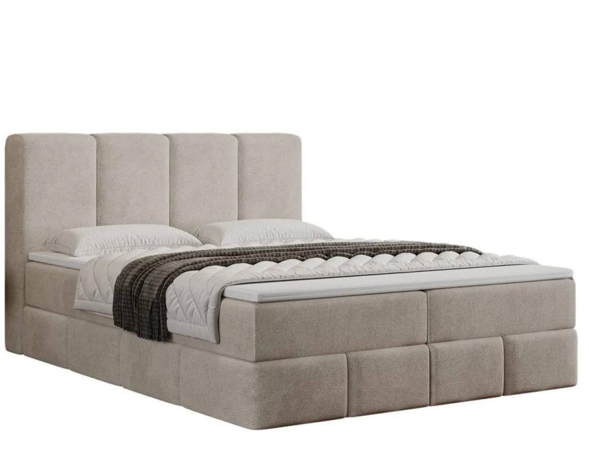 Boxspringbett Venedig Samt mit Stauraum