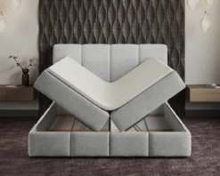 Boxspringbett Venedig Samt mit Stauraum