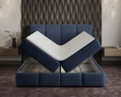 Boxspringbett Venedig Samt mit Stauraum