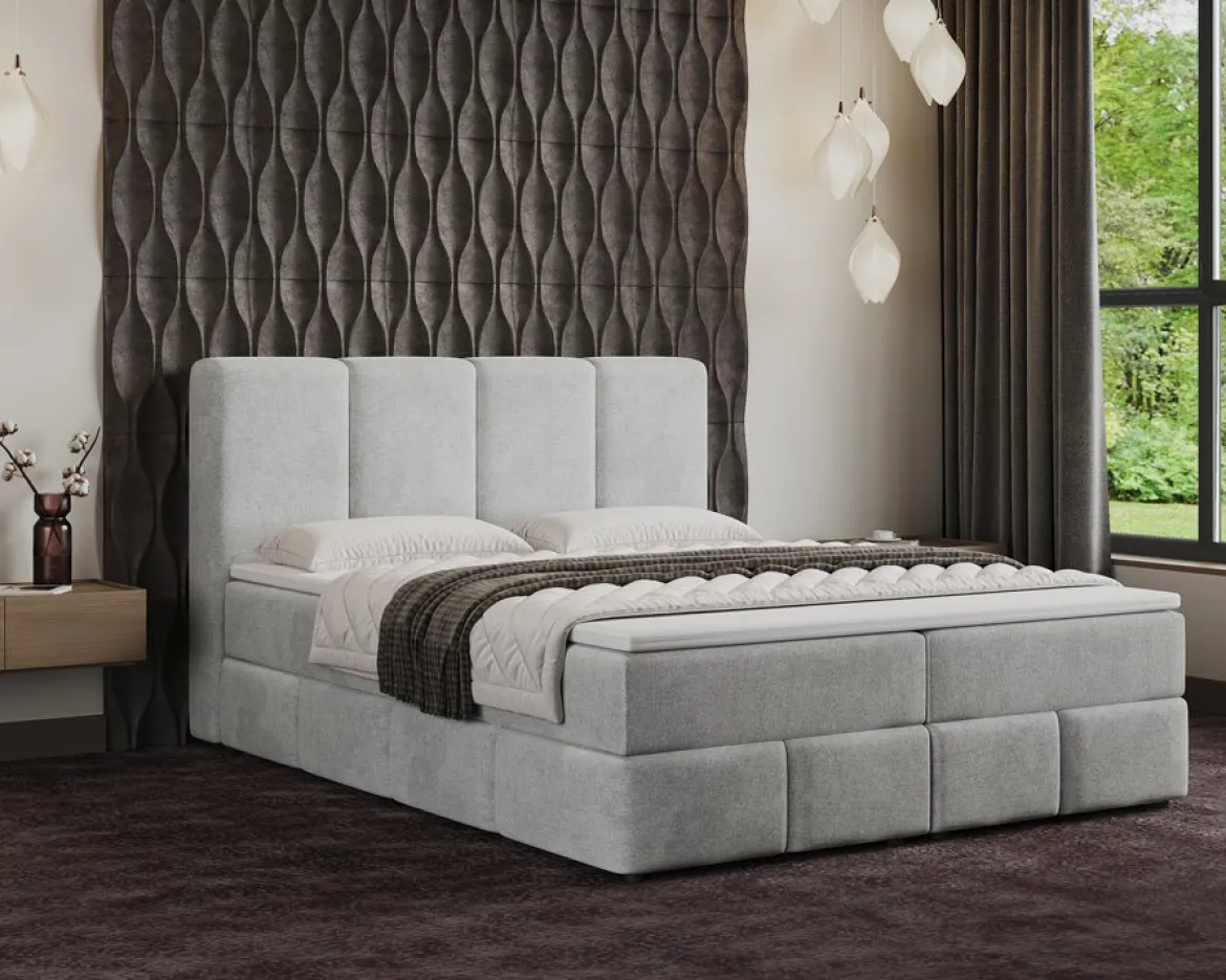 Boxspringbett Venedig Samt mit Stauraum