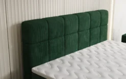 Boxspringbett Vera in Cord mit hohen Füßen