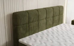 Boxspringbett Vera in Cord mit hohen Füßen