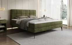 Boxspringbett Vera in Cord mit hohen Füßen