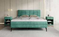 Boxspringbett Vera in Cord mit hohen Füßen