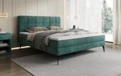 Boxspringbett Vera in Cord mit hohen Füßen