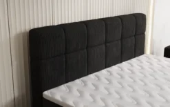 Boxspringbett Vera in Cord mit hohen Füßen