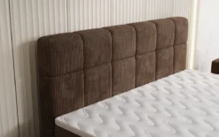 Boxspringbett Vera in Cord mit hohen Füßen