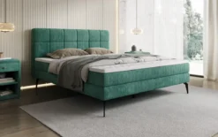Boxspringbett Vera in Cord mit hohen Füßen
