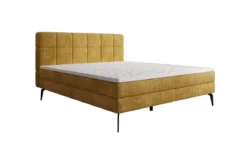 Boxspringbett Vera in Cord mit hohen Füßen