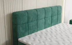 Boxspringbett Vera in Cord mit hohen Füßen