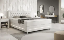 Boxspringbett Verdino mit RGB, USB und Stauraum
