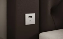 Boxspringbett Verdino mit RGB, USB und Stauraum