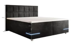 Boxspringbett Verona mit LED (Kunstleder)