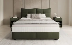 Boxspringbett Veyora in Bouclé