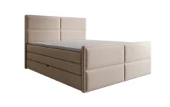 Boxspringbett Viola in Strukturstoff mit Stauraum