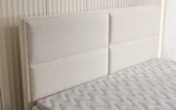 Boxspringbett Viola in Strukturstoff mit Stauraum