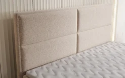 Boxspringbett Viola in Strukturstoff mit Stauraum