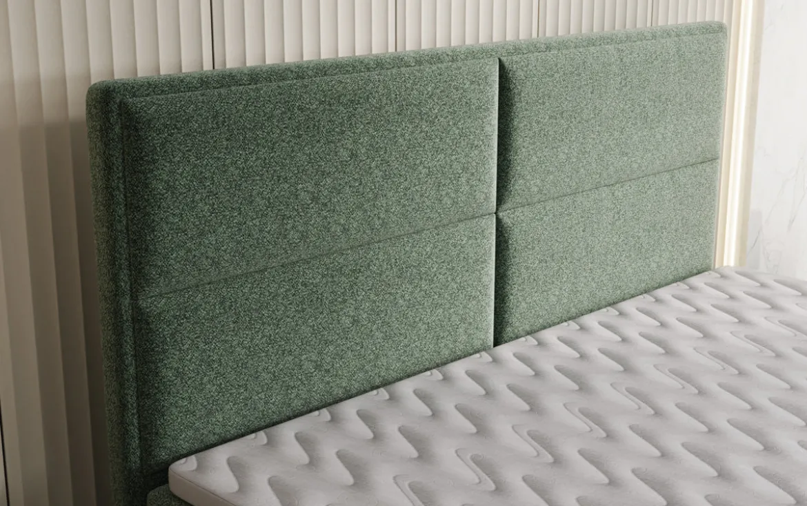 Boxspringbett Viola in Strukturstoff mit Stauraum