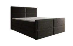 Boxspringbett Viola in Strukturstoff mit Stauraum