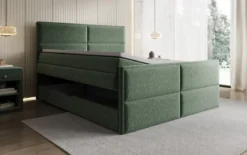 Boxspringbett Viola in Strukturstoff mit Stauraum