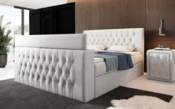 Boxspringbett Vulnero mit TV Lift und Stauraum (2 Schubladen)