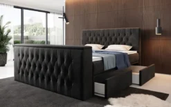 Boxspringbett Vulnero mit TV Lift und Stauraum (2 Schubladen)
