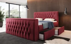 Boxspringbett Vulnero mit TV Lift und Stauraum (2 Schubladen)
